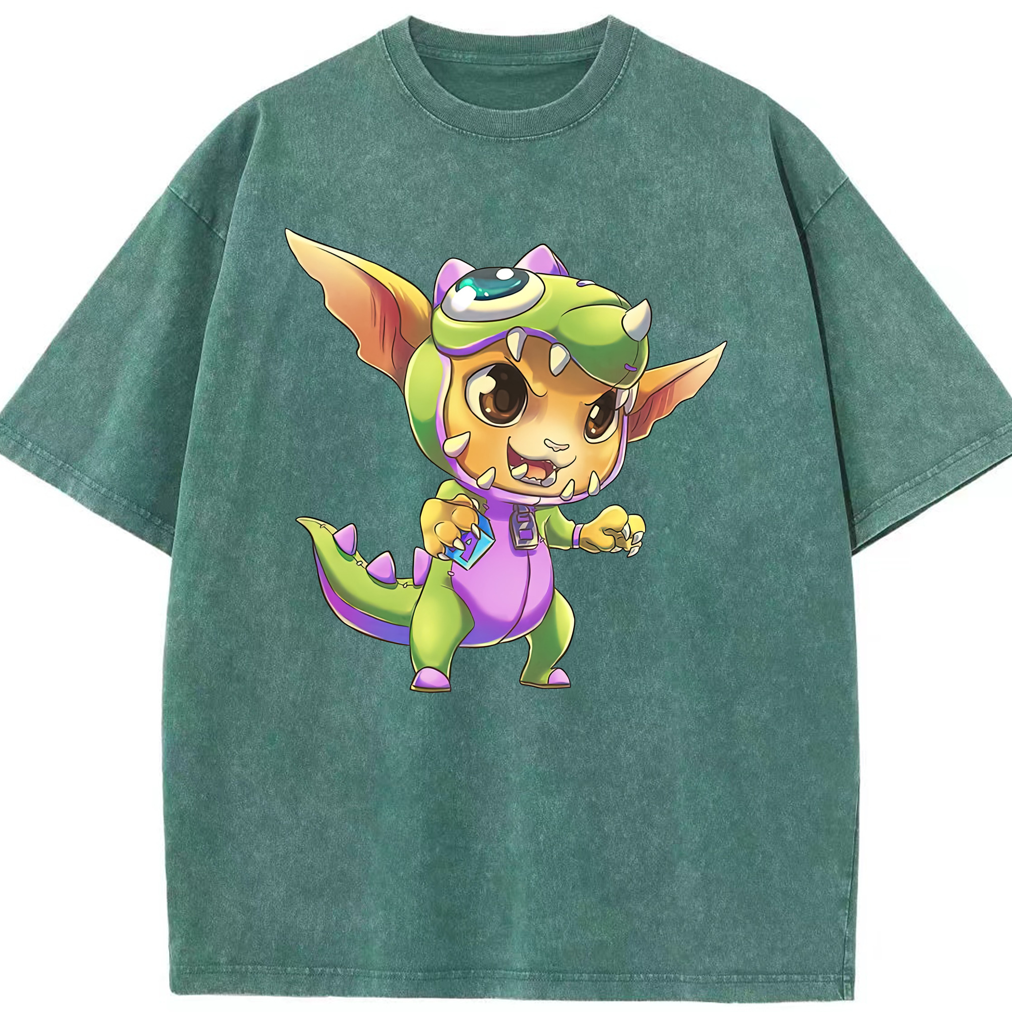 リーグ・オブ・レジェンド League of Legends LOL 綿100% ヴィンテージ風 半袖Tシャツ（フロントプリント）